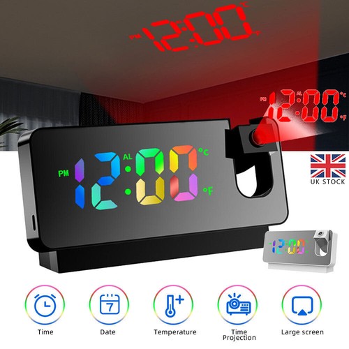 Led digital projection alarms - led,