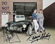 STEVE McQUEEN & CARROLL SHELBY Autographed Signed 8x10 Reprint Photo !!