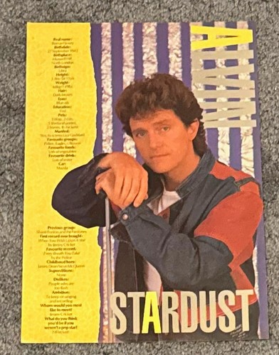 Alvin stardust page magazine - 1,