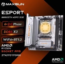 UK STOCK MOBO Maxsun eSport B850ITX WIFI ICE AM5 DDR5 mainboard ITX 17cm 