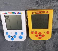 Pacman Tetris Handheld Game Working Playable Keychain Keyring Retro Vintage LCD