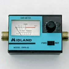 Midland SWR-25 CB Radio 10W-100 Watt Power ANT SWR Antenna Analyzer Meter Tester