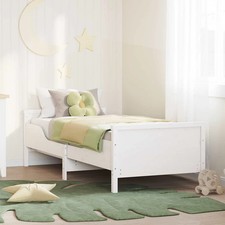 Extendable Bed Frame for Kids Other White 80 x 130 / 165 / 200 cm vidaXL