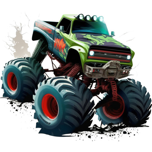 Monstertruck car sticker - car,