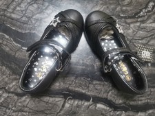 Chix Black Shoes Girls Size