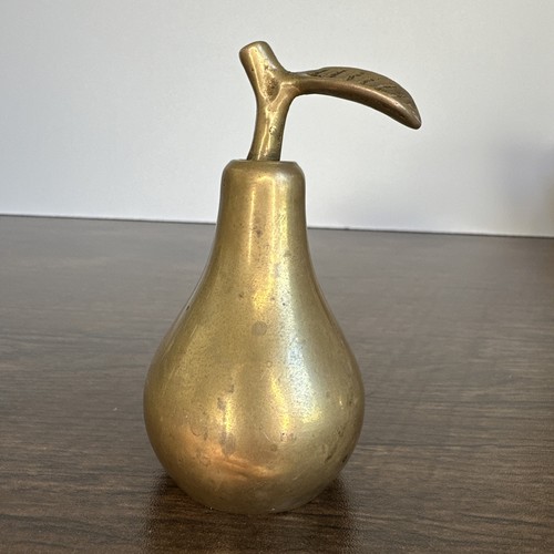 Vintage brass pear bell 5 - brass,