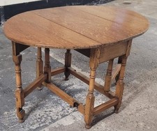 Antique Solid Oak Dropleaf