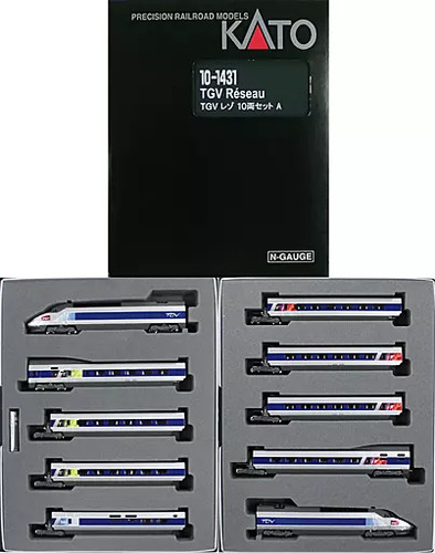 Kato 1431 tgv reseau car - 10-1431, 10-car