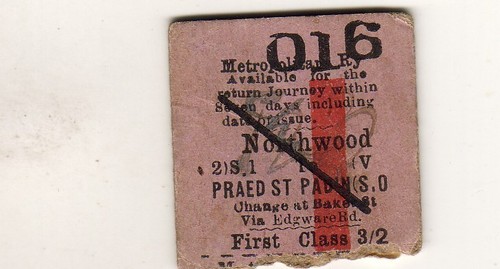 Railway ticket metropolitan - railway,
