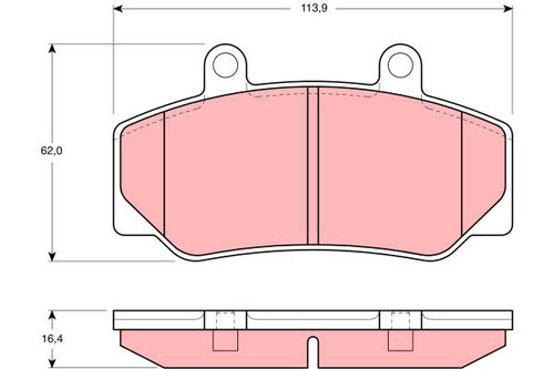 New brake pad set disc - set,,