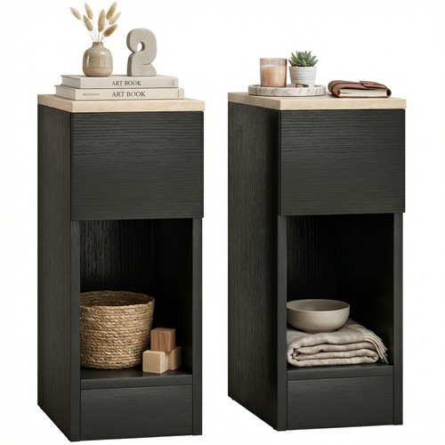 Homcom bedside tables - bedside, set