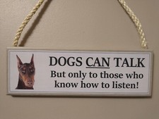 Doberman Pinscher sign Brown