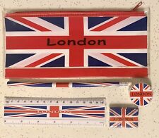 Pencil Case Gift Set London Union Jack Brand New Sealed Affordable Gifts Unisex