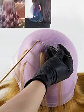 Magi Cap Reusable Hair Cap Coloring Highlighting Rubber Cap Streaking with Hook
