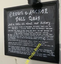 Photo 6x4 History of Dell Quay On the wall of the Crown & Anchor pub. c2015
