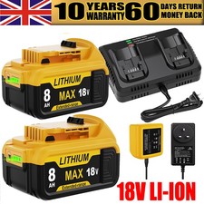 4X For Dewalt 18V 6.0Ah 8.0Ah