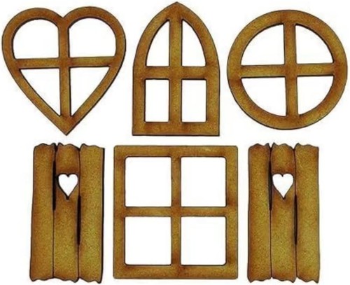 6pcs wooden fairy garden door - garden,