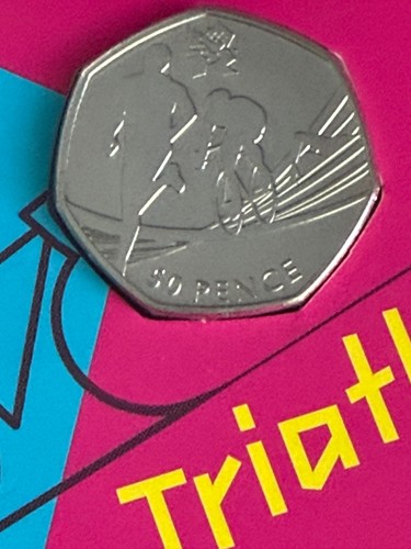 Olympic 50p coin - 50p, triathlon