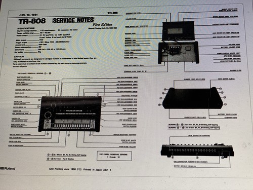 Roland 808 service - service,