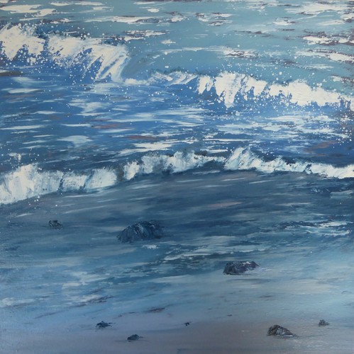 Original oil painting seascape - original,