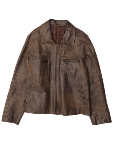 Vintage mens leather jacket - leather, uk