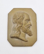 19TH CENTURY GRAND TOUR CARVED LAVA CAMEO PLAQUE