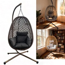 Foldable Rattan Swing Hanging