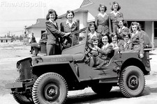 Willys MB Jeep with women