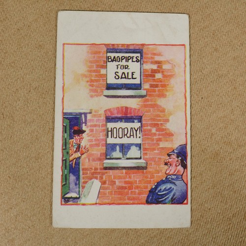 Vintage postcard comic - vintage,