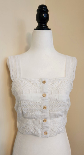 White edwardian style corset - white,