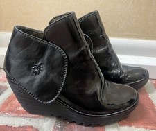 Fly London Yama Black Patent