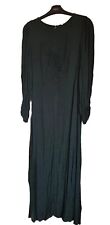 H&M  SIZE 14 DARK GREEN JACQUARD MIDI DRESS