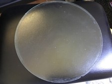 Vintage Lucas P100 Flat Difusa Glass Headlamp Lens 11.25”.  Clear centre