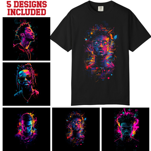 Vibrant neon urban men - urban, men's