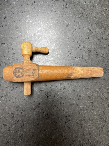 Vintage wooden keg barrel tap - vintage,