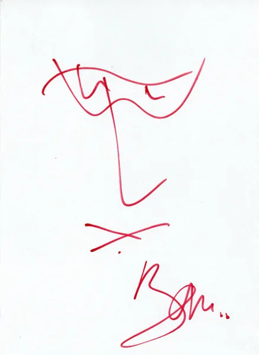 Bono self portrait autograph - bono, self-portrait
