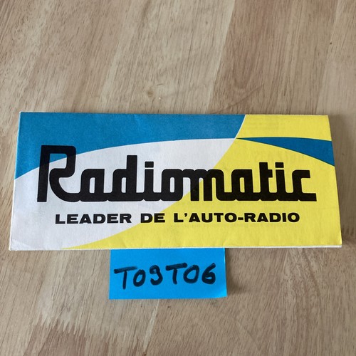 Radiomatic car radio - radio, old