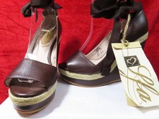 Love From Australia LFA brown beige wedge sandals UK 6,  EU 39