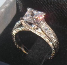 3Ct Princess Solitaire