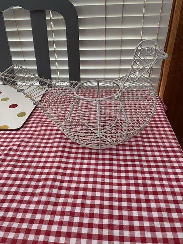 Hen shaped wired egg - wired, basket