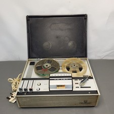 Grundig TK 121 Reel-to-Reel Tape Recorder - Untested - Powers ON With Lid UK 