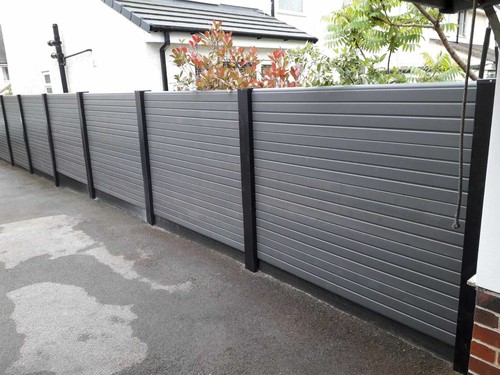 Slotted concrete fence post - slotted,