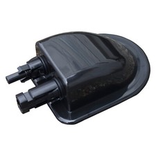 Waterproof double cable entry