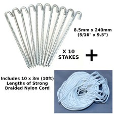 Heavy Duty 8.5mm x 240mm Tent