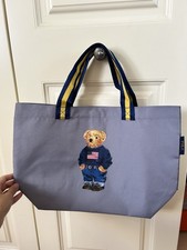 Brand New Ralph Lauren Polo Bear Grey Shopper Bag Tote