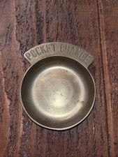 Brass Pocket Change Dish Tray