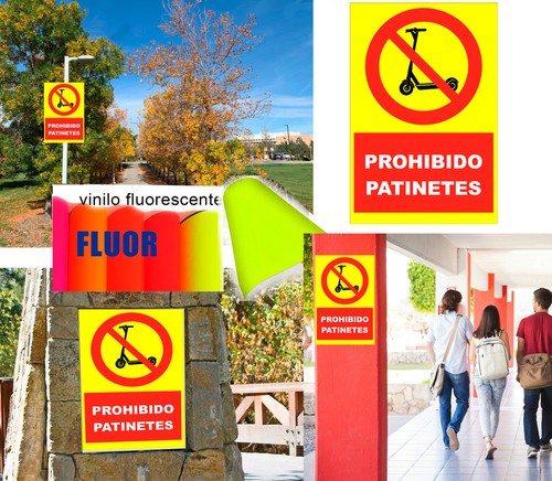 Prohibited scooters sign - scooters,