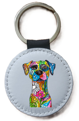 Rottweiler keyring doodle - keyring,,