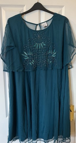 Asos curve green - shift, dress