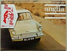 FORD ANGLIA RANGE Car Sales Brochure Sept 1964 #W.4926/9/64 De Luxe SUPER Estate